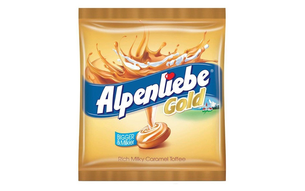 Alpenliebe Gold Bigger & Milkier Rich Milky Caramel Toffee   Pack  100 grams